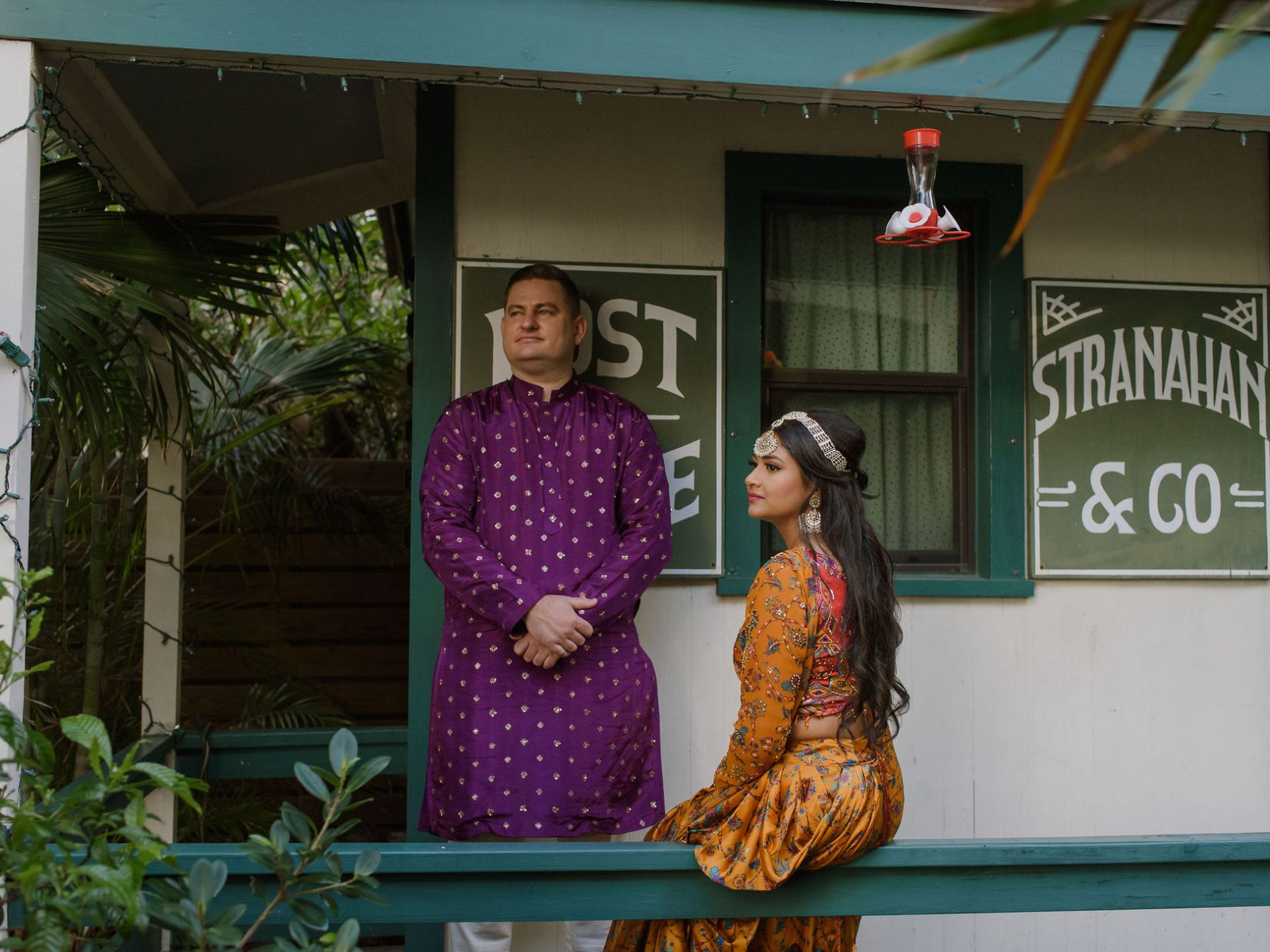 a person standing in front of a building