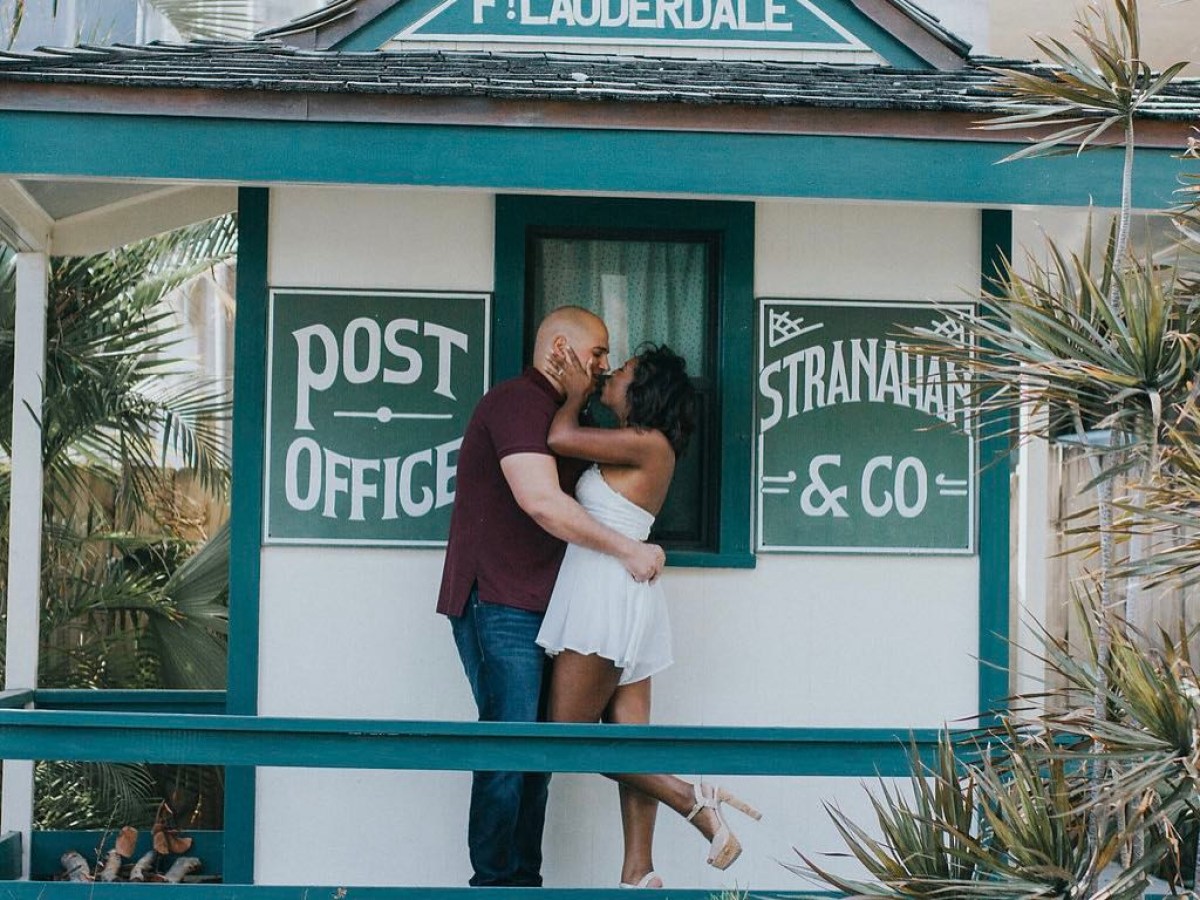 a person standing in front of a building